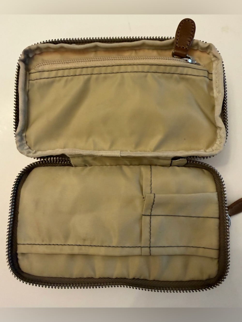 Vintage Orla Kiely Coated Cotton Cups Pouch Orange Cosmetic Pencil Case - Picture 5 of 14